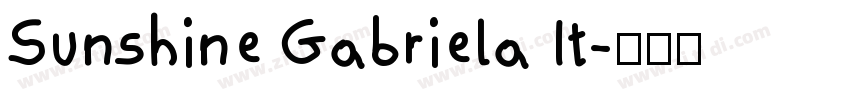 Sunshine Gabriela It字体转换
